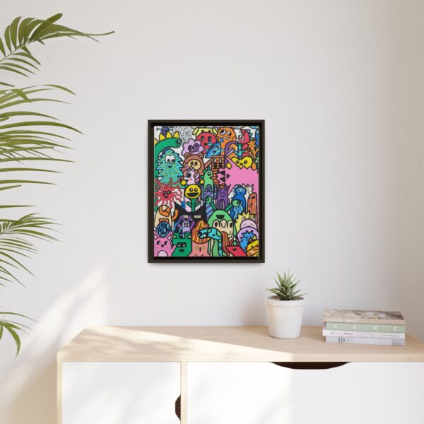 Colorful Framed Canvas Art - Whimsical Character Illustration Drawn by Margot and Printed on Canvas - Image 7
