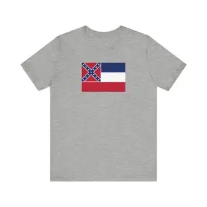 State Flag Tee | Unisex Jersey Short Sleeve T-Shirt  - Mississippi