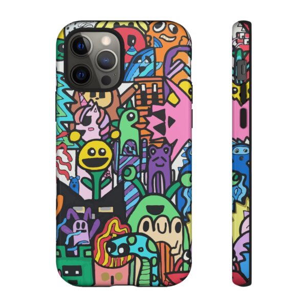 Colorful Phone Case with Fun Characters, Cute Phone Cover | Drawn by Margot - Image 12