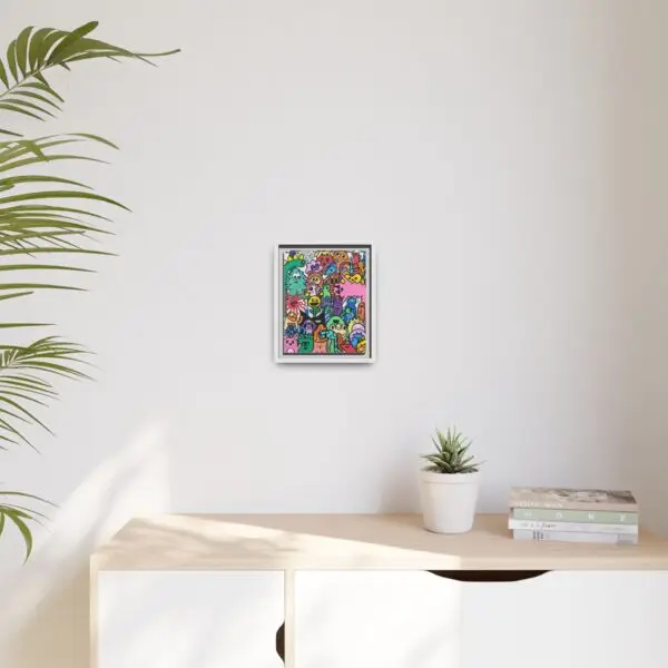 Colorful Framed Canvas Art - Whimsical Character Illustration Drawn by Margot and Printed on Canvas - Image 31
