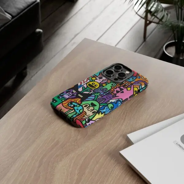 Colorful Phone Case with Fun Characters, Cute Phone Cover | Drawn by Margot - Image 29