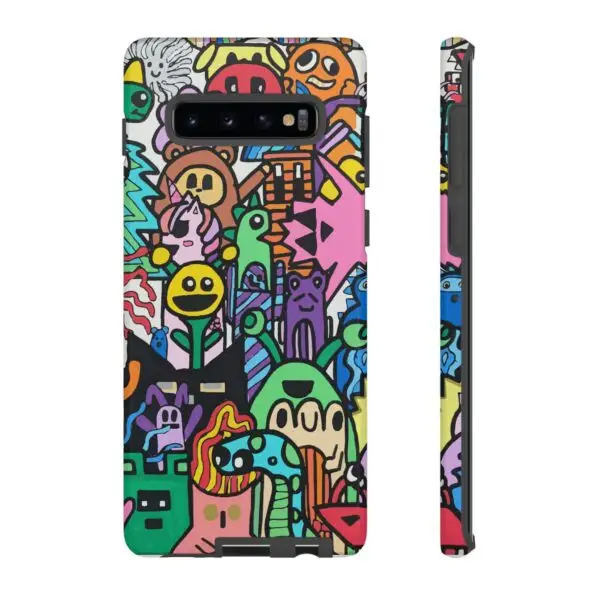 Colorful Phone Case with Fun Characters, Cute Phone Cover | Drawn by Margot - Image 112