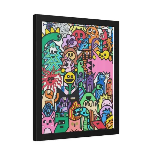 Vibrant Framed Paper Posters, Colorful Wall Art, Fun Home Decor, Playful Artwork for Kids' Rooms, Unique Gift Idea - Image 6