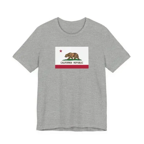 State Flag Tee | Unisex Jersey Short Sleeve T-Shirt  - California - Image 3
