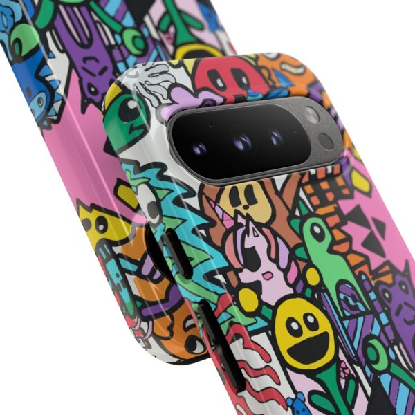 Colorful Phone Case with Fun Characters, Cute Phone Cover | Drawn by Margot - Image 90