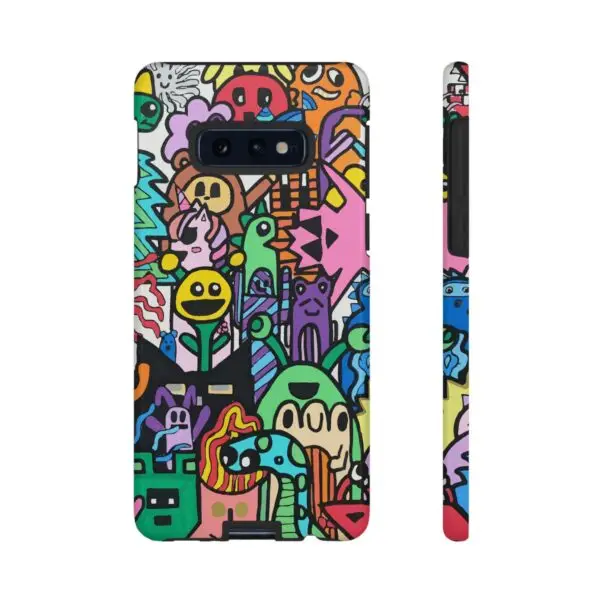 Colorful Phone Case with Fun Characters, Cute Phone Cover | Drawn by Margot - Image 111