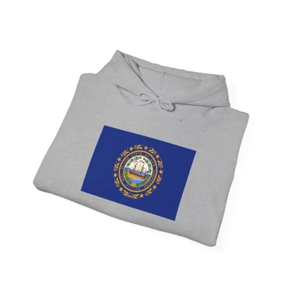 State Flag Graphic Hoodie, Cozy Casual Sweatshirt, Unisex Gift, Fall Fashion, Vintage Look - New_Hampshire - Image 4