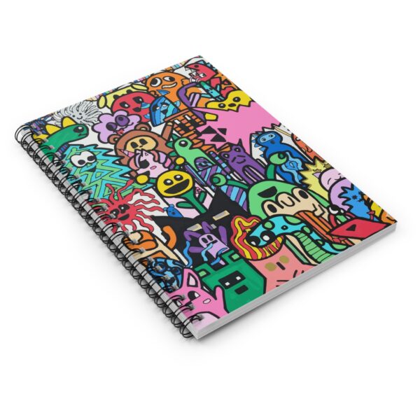Colorful Spiral Notebook for Creatives, Cute Drawing Journal, - Drawn by Margot and Printed here - Image 3