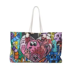 Color Monster -Themed Weekender Bag | Drawn by Margot and Printed Here