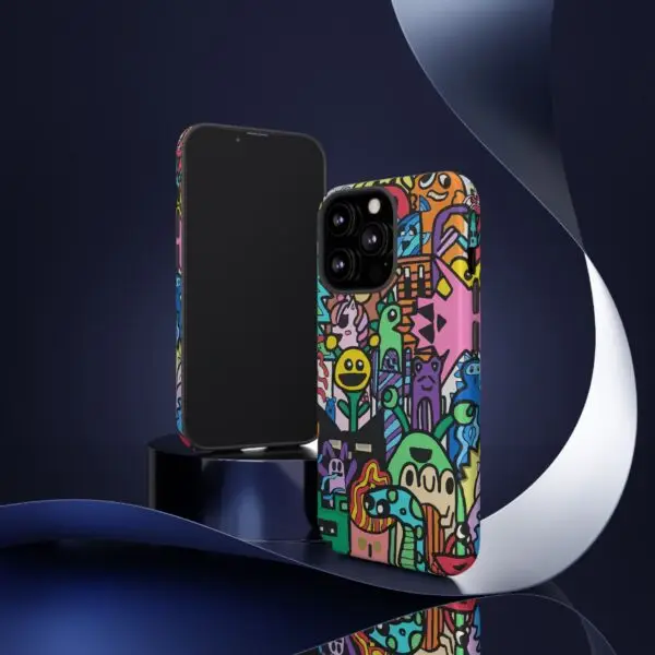 Colorful Phone Case with Fun Characters, Cute Phone Cover | Drawn by Margot - Image 19