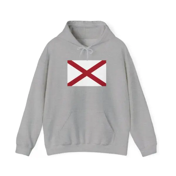State Flag Graphic Hoodie, Cozy Casual Sweatshirt, Unisex Gift, Fall Fashion, Vintage Look - Alabama