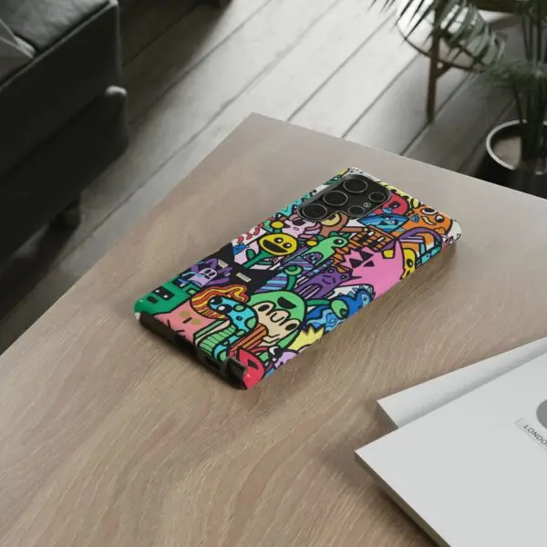 Colorful Phone Case with Fun Characters, Cute Phone Cover | Drawn by Margot - Image 136