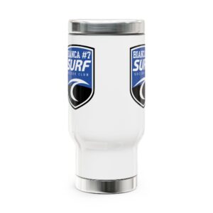 Stainless Steel Travel Mug, 14oz,  Surf2025  - Bianca