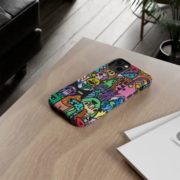 Colorful Phone Case with Fun Characters, Cute Phone Cover | Drawn by Margot - Image 33