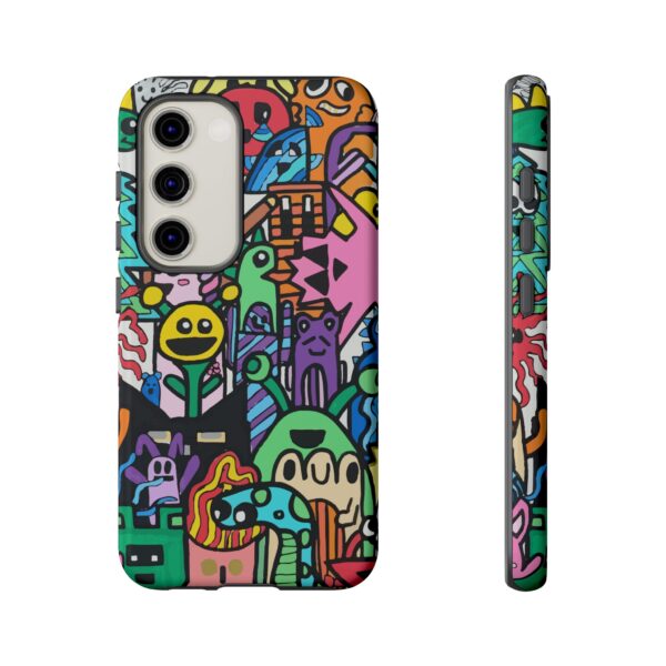Colorful Phone Case with Fun Characters, Cute Phone Cover | Drawn by Margot - Image 137