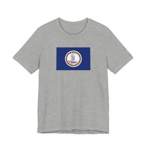 State Flag Tee | Unisex Jersey Short Sleeve T-Shirt  - Virginia - Image 3