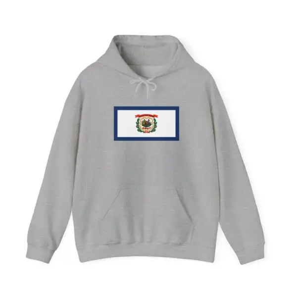State Flag Graphic Hoodie, Cozy Casual Sweatshirt, Unisex Gift, Fall Fashion, Vintage Look - West_Virginia