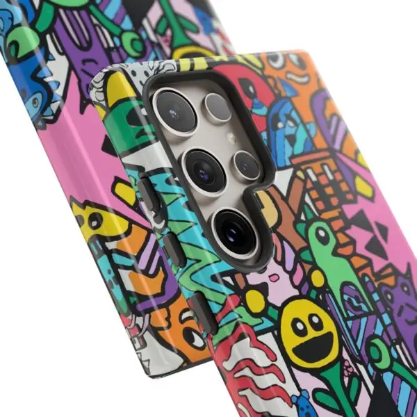 Colorful Phone Case with Fun Characters, Cute Phone Cover | Drawn by Margot - Image 59