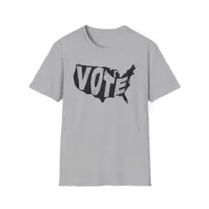 VOTE  - USA Outline - Unisex Softstyle T-Shirt