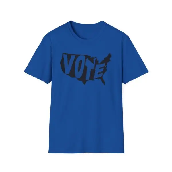 VOTE  - USA Outline - Unisex Softstyle T-Shirt - Image 8