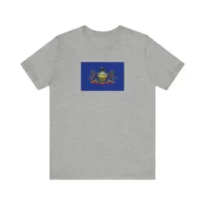 State Flag Tee | Unisex Jersey Short Sleeve T-Shirt  - Pennsylvania