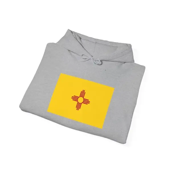State Flag Graphic Hoodie, Cozy Casual Sweatshirt, Unisex Gift, Fall Fashion, Vintage Look - New_Mexico - Image 4