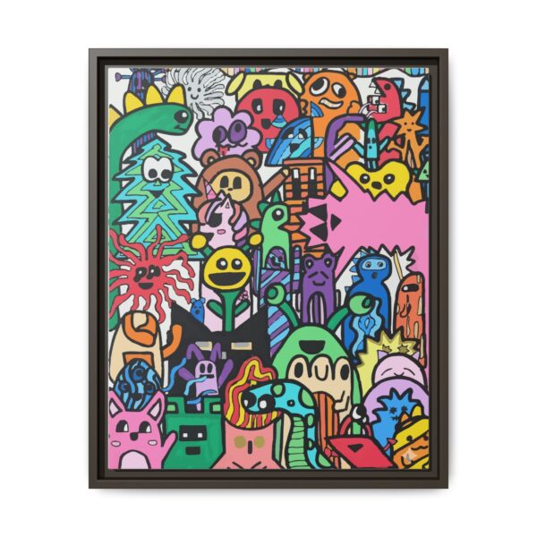 Colorful Framed Canvas Art - Whimsical Character Illustration Drawn by Margot and Printed on Canvas - Image 5
