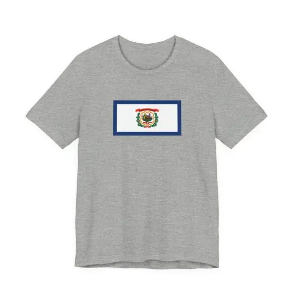 State Flag Tee | Unisex Jersey Short Sleeve T-Shirt  - West_Virginia - Image 3