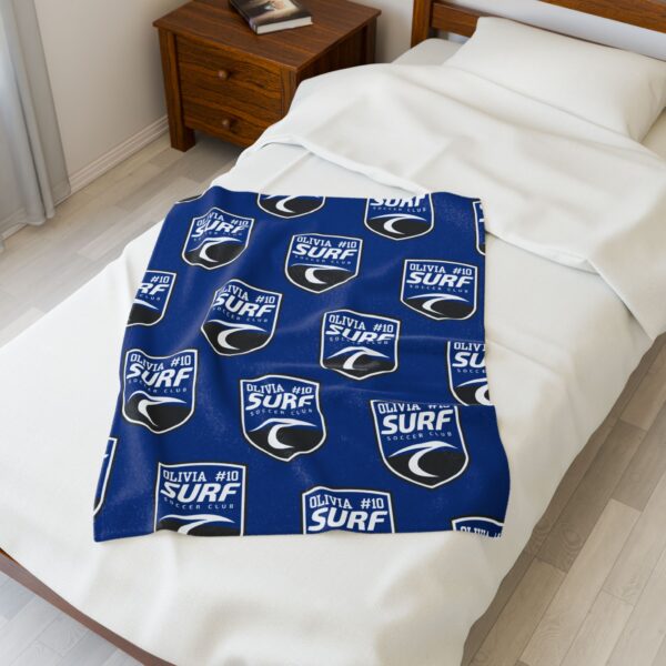 Velveteen Plush Blanket Surf2025  - Olivia - Image 3