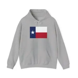 State Flag Graphic Hoodie, Cozy Casual Sweatshirt, Unisex Gift, Fall Fashion, Vintage Look - Texas