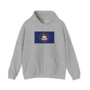 State Flag Graphic Hoodie, Cozy Casual Sweatshirt, Unisex Gift, Fall Fashion, Vintage Look - Utah