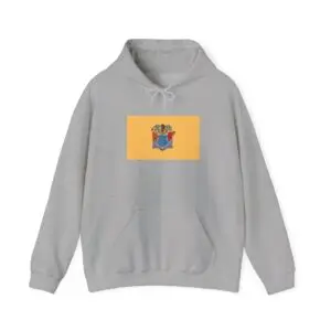 State Flag Graphic Hoodie, Cozy Casual Sweatshirt, Unisex Gift, Fall Fashion, Vintage Look - New_Jersey
