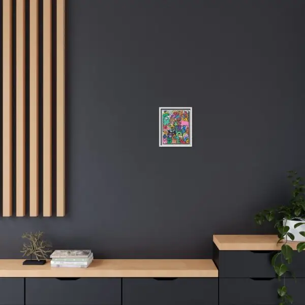 Colorful Framed Canvas Art - Whimsical Character Illustration Drawn by Margot and Printed on Canvas - Image 32