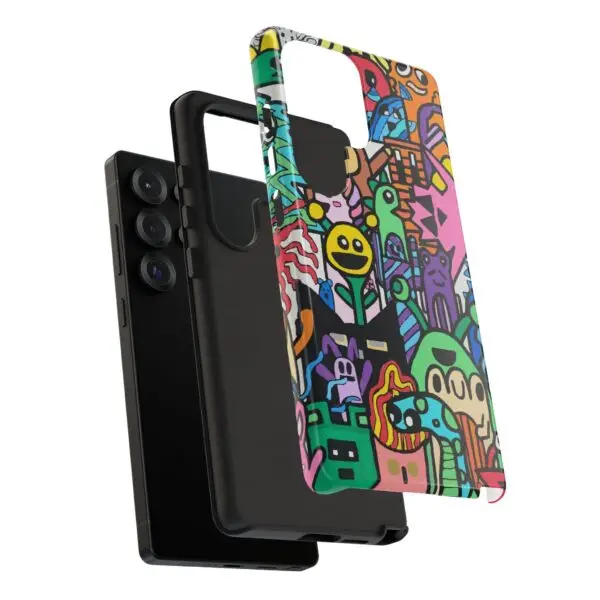 Colorful Phone Case with Fun Characters, Cute Phone Cover | Drawn by Margot - Image 106