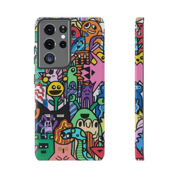 Colorful Phone Case with Fun Characters, Cute Phone Cover | Drawn by Margot - Image 121