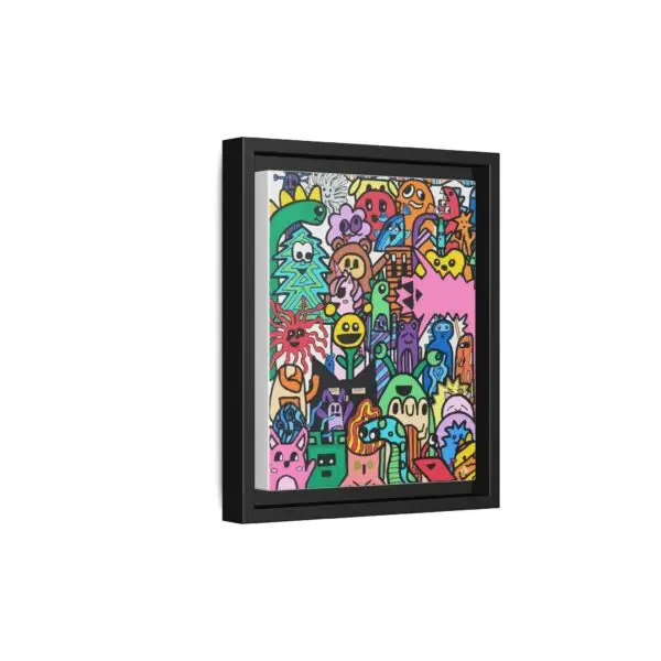 Colorful Framed Canvas Art - Whimsical Character Illustration Drawn by Margot and Printed on Canvas - Image 26