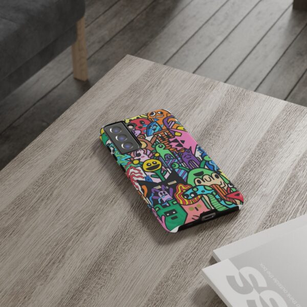 Colorful Phone Case with Fun Characters, Cute Phone Cover | Drawn by Margot - Image 130