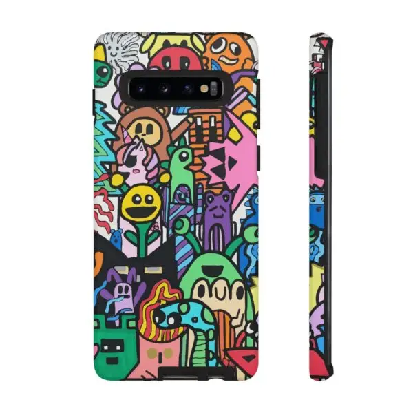 Colorful Phone Case with Fun Characters, Cute Phone Cover | Drawn by Margot - Image 113