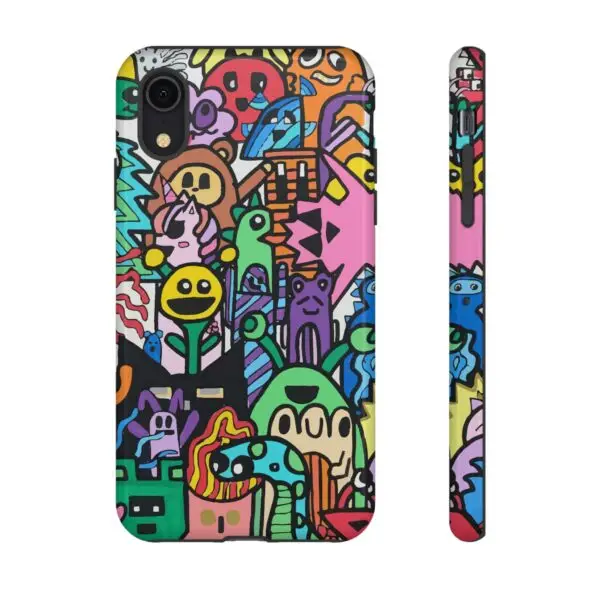 Colorful Phone Case with Fun Characters, Cute Phone Cover | Drawn by Margot - Image 4