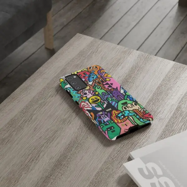 Colorful Phone Case with Fun Characters, Cute Phone Cover | Drawn by Margot - Image 128