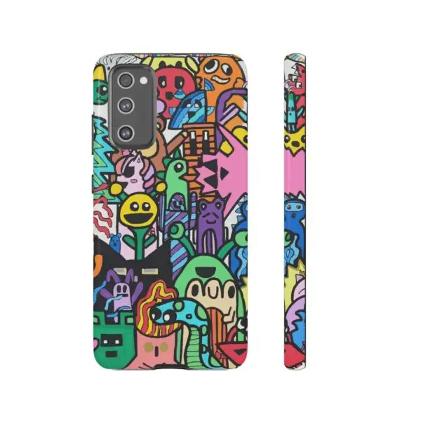 Colorful Phone Case with Fun Characters, Cute Phone Cover | Drawn by Margot - Image 127