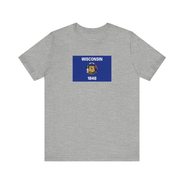 State Flag Tee | Unisex Jersey Short Sleeve T-Shirt  - Wisconsin