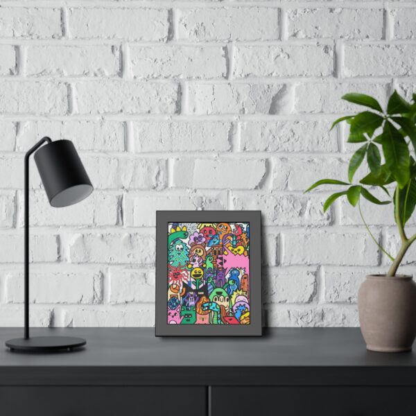 Vibrant Framed Paper Posters, Colorful Wall Art, Fun Home Decor, Playful Artwork for Kids' Rooms, Unique Gift Idea - Image 4