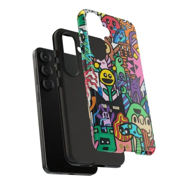 Colorful Phone Case with Fun Characters, Cute Phone Cover | Drawn by Margot - Image 98