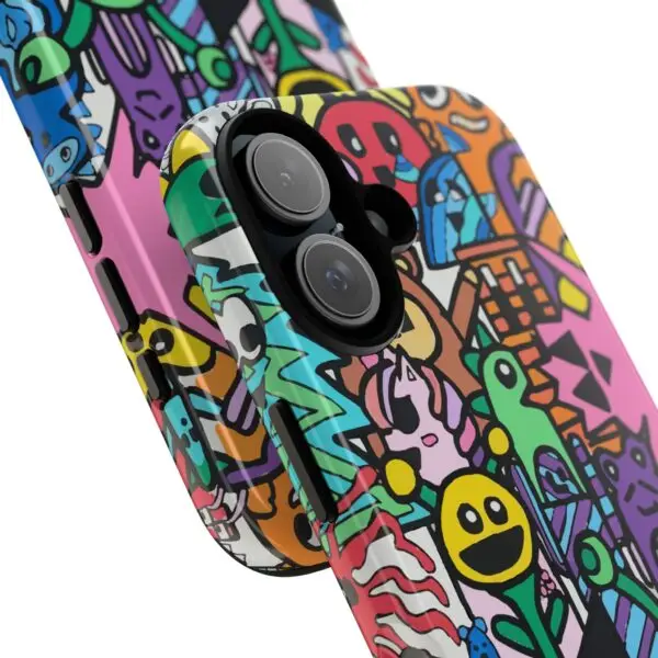 Colorful Phone Case with Fun Characters, Cute Phone Cover | Drawn by Margot - Image 71