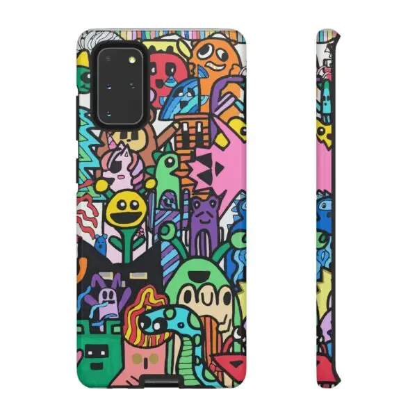 Colorful Phone Case with Fun Characters, Cute Phone Cover | Drawn by Margot - Image 116