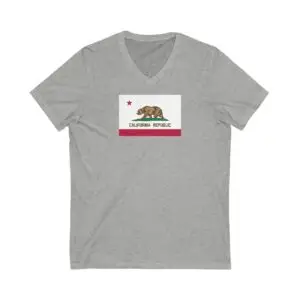 State Flag V-Neck Tee, Casual Wear