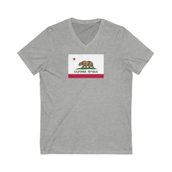 State Flag V-Neck Tee, Casual Wear