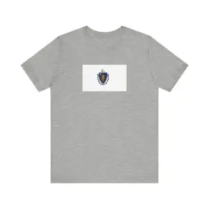 State Flag Tee | Unisex Jersey Short Sleeve T-Shirt  - Massachusetts