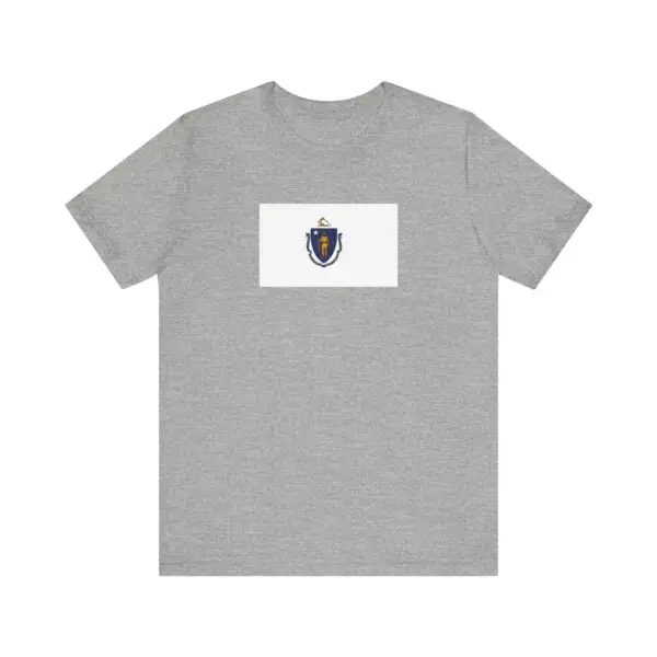 State Flag Tee | Unisex Jersey Short Sleeve T-Shirt  - Massachusetts
